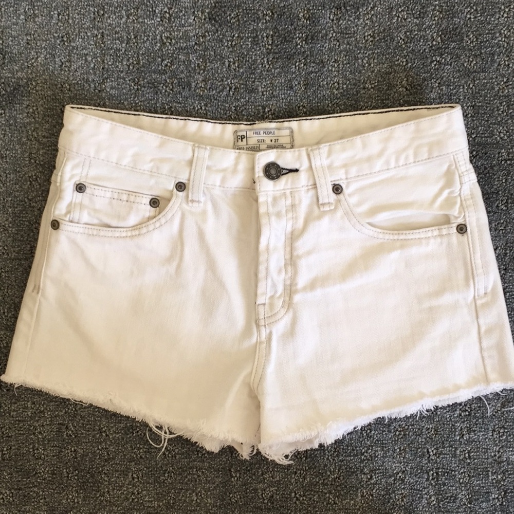 Free People White Shorts